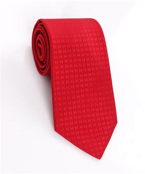 hermes red h tie|Hermes ties for men.